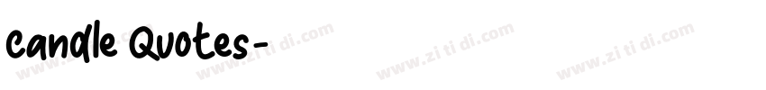 Candle Quotes字体转换